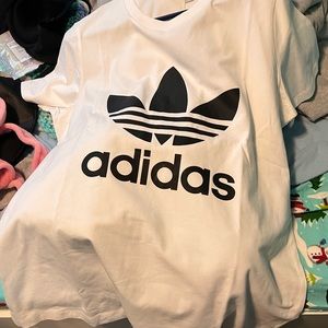 Women’s extra-large brand new Adidas white try foil T-shirt